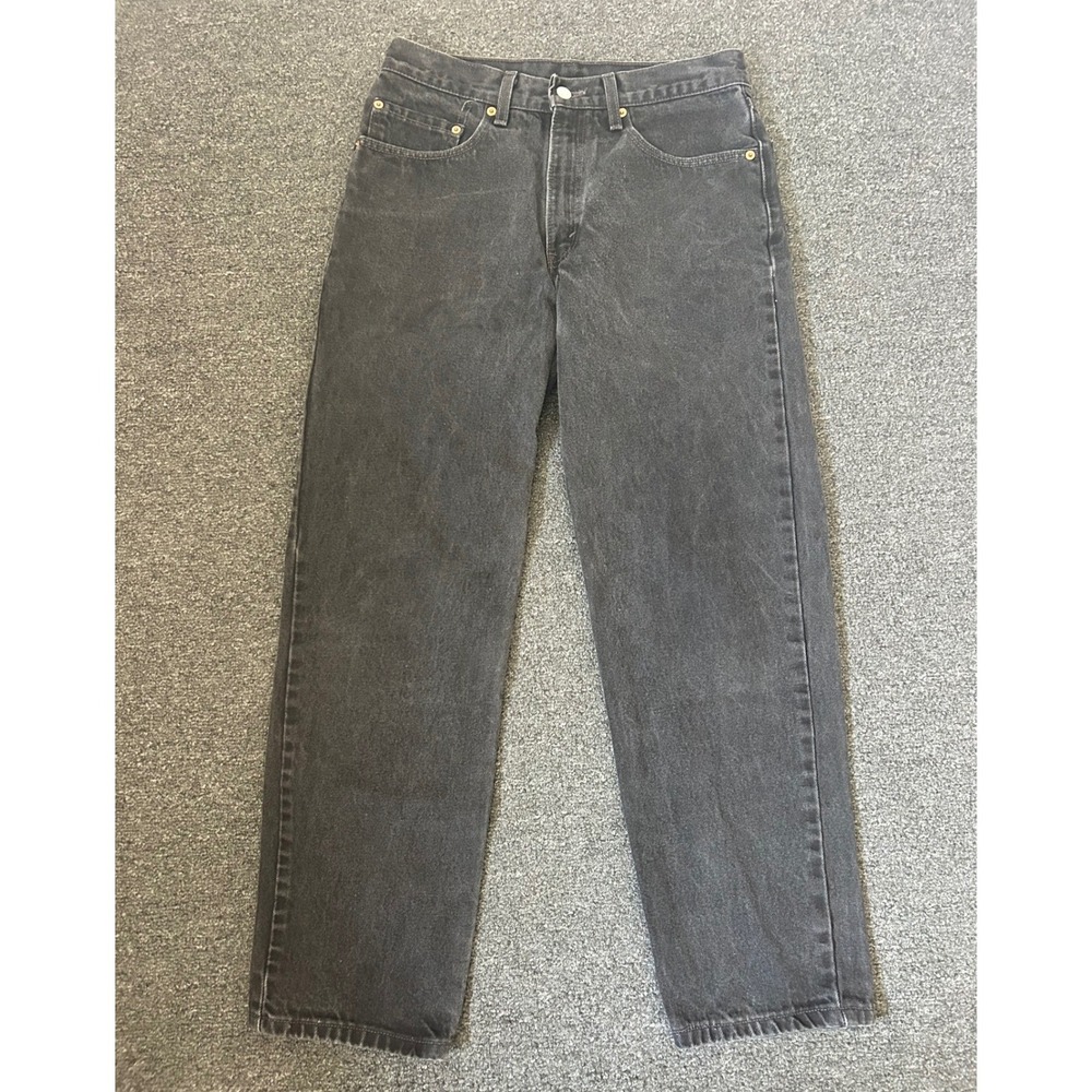 Vintage Levi's 550 Relaxed Fit Jeans Black Mens 32x30 (Fits 29x28) Denim USA Y2K